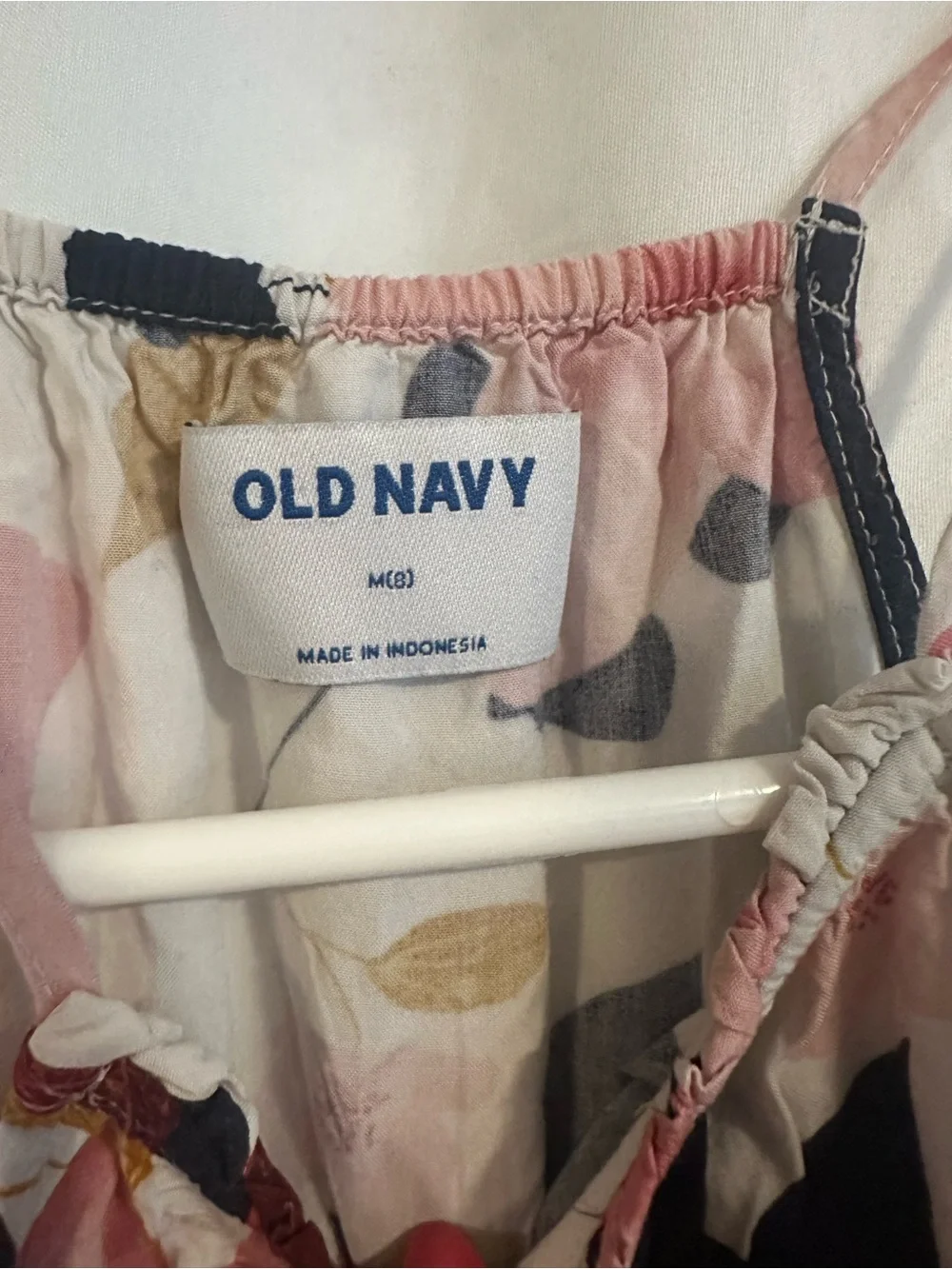 Old Navy Floral Halter Dress in Pink, Navy & Mustard